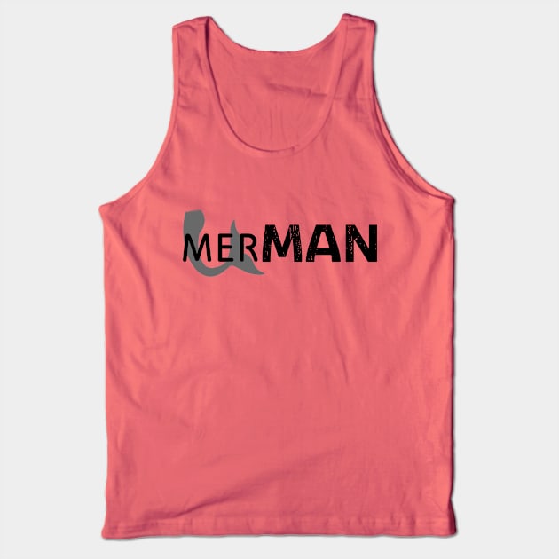 Mer-man Funny T-Shirt design | Mens | Boys Tank Top by ABcreative